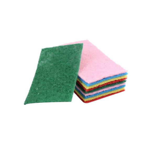 Rectangle Sponge Bowl Dish Scrub Cleaning Pad 10 Pcs Colors - Picture 5 of 5